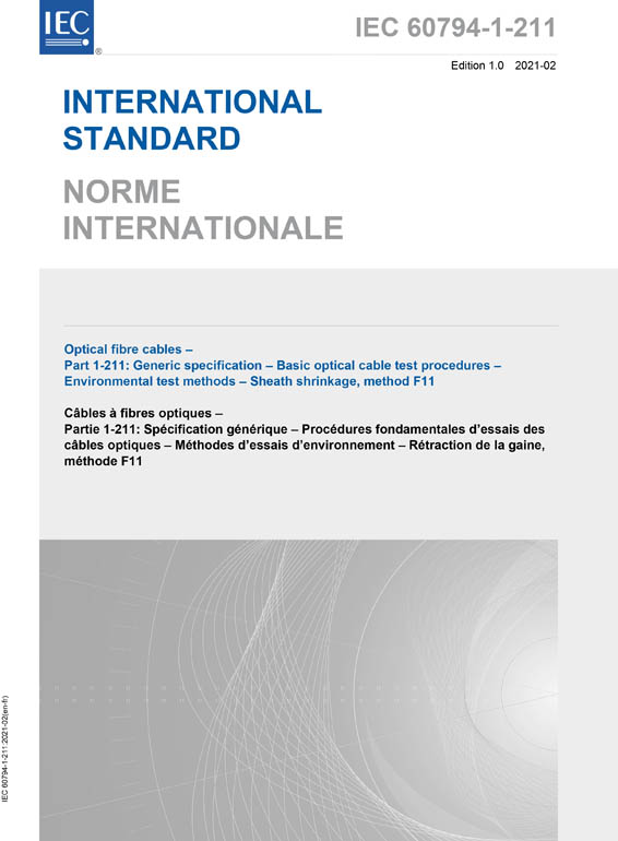 Cover IEC 60794-1-211:2021